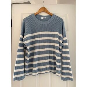 Gap Knit Blue Oversized Sweater Coastalcore Neutral